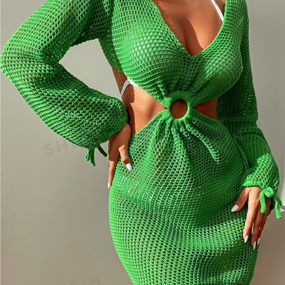 Cut out cover up dress